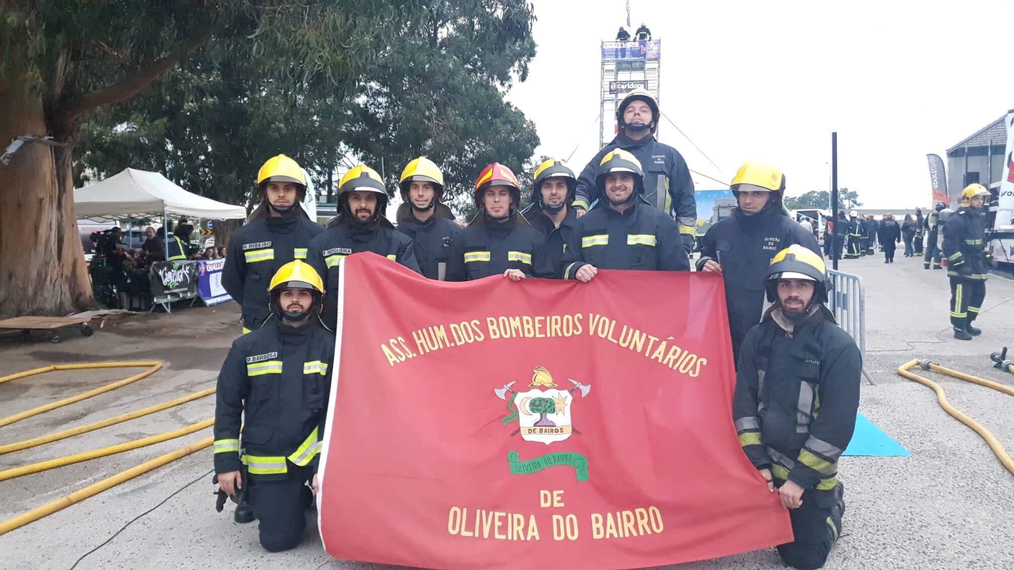 Estandarte da AHBVOB - Associação Humanitária De Bombeiros Voluntários De Oliveira Do Bairro
